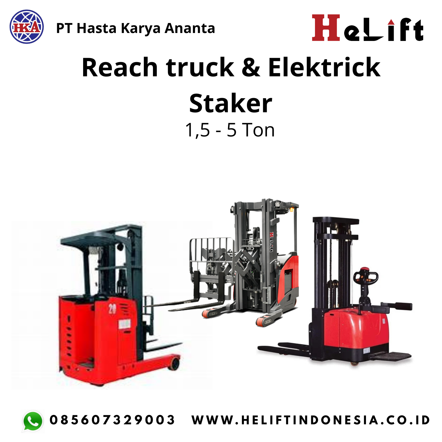 Electric Reach Truck MFZ Series 1.6-3.0 Tons